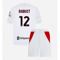 AC Milan Adrien Rabiot #12 Vieras Peliasu Lasten 2026-27 Lyhythihainen (+ Lyhyet housut)